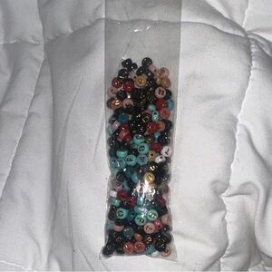 Letter beads.